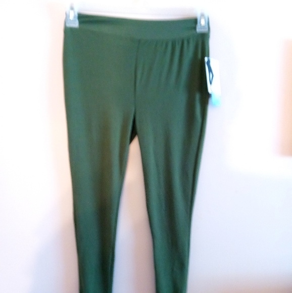 YUMMY WOMEN'S LEGGINGS OLIVE GREEN SIZE SMALL - Picture 7 of 8